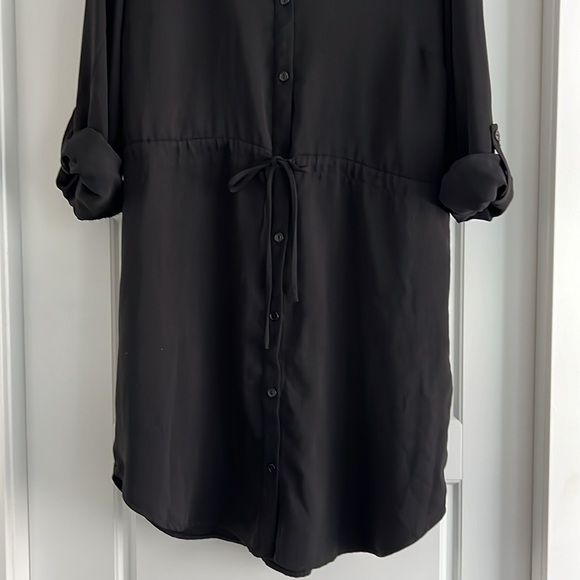 Forever 21 Dresses & Skirts - Forever 21 dress black button down dress with tie waist